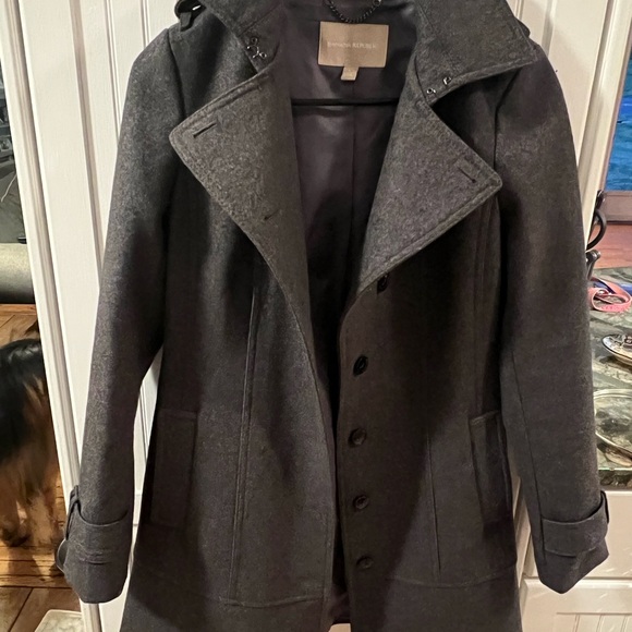 Banana Republic Jackets & Blazers - Banana Republic Dark Gray Women’s Peacoat
